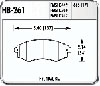 Hawk High Performance Front Brake Pads Fits: 1992-01 Elantra - image 1