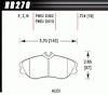 Disc Brake Pad HPS Performance Street w/0.724 Thickness - image 1