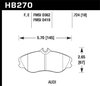 Disc Brake Pad HPS Performance Street w/0.724 Thickness - image 2
