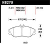 Disc Brake Pad Performance Ceramic w/0.724 Thickness - image 1