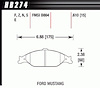 Disc Brake Pad Performance Ceramic w/0.610 Thickness - image 1