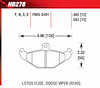 Blue 9012 Disk Brake Pads Dodge Monaco, Viper, Eagle Premier, Lotus Elise - image 1