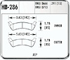 Jeep Rear Brake Pads 1993-98 Grand Cherokee with rear discs - image 1