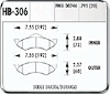 HPS Performance Brake Pads 1998-99 Dodge Durango - image 1
