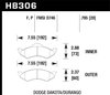 HPS Performance Brake Pads 1998-99 Dodge Durango - image 2