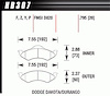 Disc Brake Pad Performance Ceramic w/0.795 Thickness - image 1