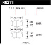 Disc Brake Pad Blue 9012 w/0.591 Thickness - image 1