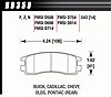 HP-Plus Performance Brake Pads 1992-2004 GM - image 1