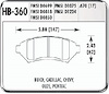 HPS Performance Brake Pads 1997-2000 Riviera