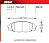 Blue 9012 Disk Brake Pads Acura RSX, Honda Civic, S2000 - image 1
