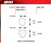 Blue 9012 Disk Brake Pads Audi, Volkswagen - image 1