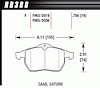 Disc Brake Pad HPS Performance Street w/0.756 Thickness - image 1