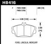 Disc Brake Pad HPS Performance Street w/0.689 Thickness - image 2