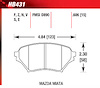 Blue 9012 Disk Brake Pads Mazda Miata - image 1