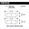 Disc Brake Pad HPS Performance Street w/0.614 Thickness - image 2