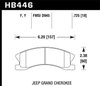 HPS Performance Brake Pads 1994-2004 Jeep Grand Cherokee - image 2