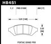 Disc Brake Pad HPS Performance Street w/0.668 Thickness - image 4