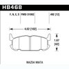Disc Brake Pad HPS Performance Street w/0.492 Thickness - image 2