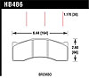 Disc Brake Pad DTC-30 w/0.708 Thickness - image 1