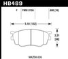Disc Brake Pad HPS Performance Street w/0.630 Thickness - image 4