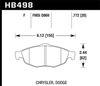 HPS Performance Brake Pads 2001-06 Chrysler Sebring/Dodge Stratus L4/V6 - image 4