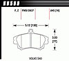 Disc Brake Pad HPS Performance Street w/0.645 Thickness - image 1