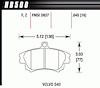 Disc Brake Pad Performance Ceramic w/0.645 Thickness - image 1