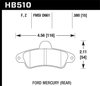 Disc Brake Pad HPS Performance Street w/0.580 Thickness - image 3