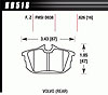 Disc Brake Pad HPS Performance Street w/0.626 Thickness - image 1