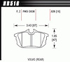 Disc Brake Pad Performance Ceramic w/0.626 Thickness - image 1