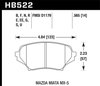 Blue 9012 Disk Brake Pads Mazda Miata MX-5 - image 3