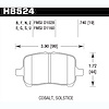 Disc Brake Pad Performance Ceramic w/0.740 Thickness - image 1