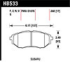 Disc Brake Pad DTC-70 w/0.855 Thickness - image 1