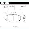 Disc Brake Pad Performance Ceramic w/0.668 Thickness - image 1