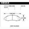 Disc Brake Pad HPS Performance Street w/0.643 Thickness - image 2