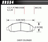 Disc Brake Pad SuperDuty w/0.643 Thickness - image 1