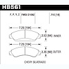 Disc Brake Pad Performance Ceramic w/0.710 Thickness - image 1