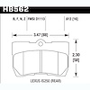 Disc Brake Pad Performance Ceramic w/0.612 Thickness - image 1