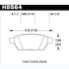 Disc Brake Pad Performance Ceramic w/0.567 Thickness - image 1