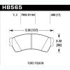 Disc Brake Pad Performance Ceramic w/0.688 Thickness - image 1