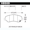 Disc Brake Pad Performance Ceramic w/0.650 Thickness - image 1