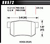 HP-Plus Performance Brake Pads 1991-2010 Acura/Honda - image 1