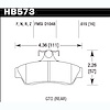 Disc Brake Pad Performance Ceramic w/0.615 Thickness - image 1