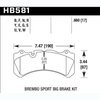 Blue 9012 Disk Brake Pads Brembo, for Nissan GT-R - image 2