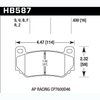 Disc Brake Pad DTC-70 w/0.630 Thickness - image 2