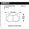 Disc Brake Pad Blue 9012 w/0.545 Thickness - image 2