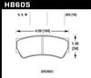 Disc Brake Pad DTC-30 w/0.625 Thickness - image 3