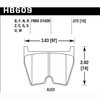 Disc Brake Pad HPS Performance Street w/0.572 Thickness - image 2
