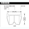 Disc Brake Pad Performance Ceramic w/0.572 Thickness - image 1