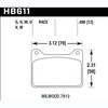 Disc Brake Pad DTC-05 w/0.490 Thickness - image 2